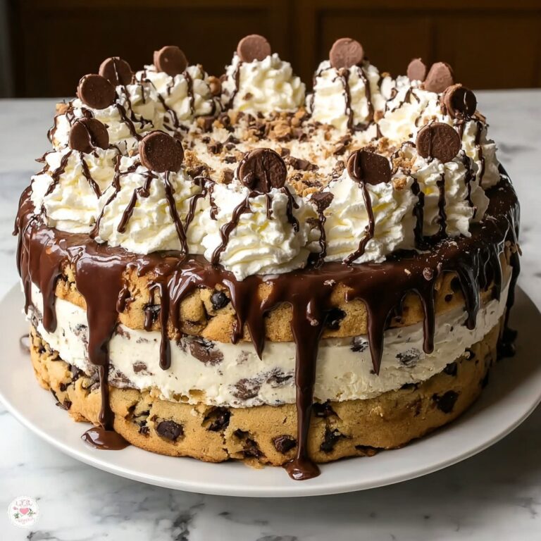 Chocolate Chip Cookie Dough Ice Cream Cake Recipe