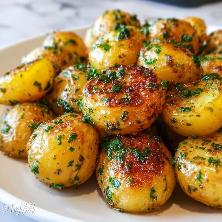 Roasted Garlic Parmesan Butter Potatoes Recipe